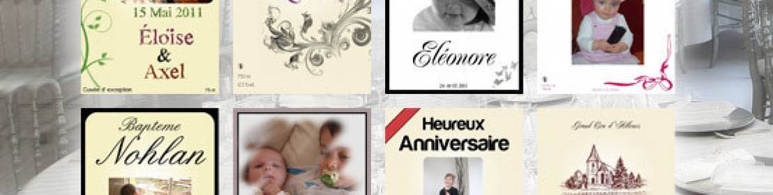 Découvrez nos nouveaux modèles d'étiquettes personnalisées pour baptême