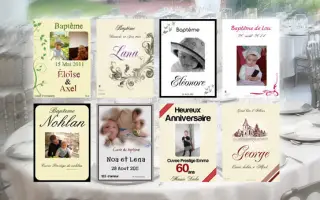 Découvrez nos nouveaux modèles d'étiquettes personnalisées pour baptême