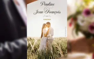 Nouveau modèle d'étiquette personnalisée pour Mariage !