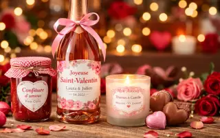 Personalized Valentine's Day tags: the detail that transforms a gift into a keepsake