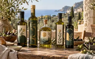 Crear etiquetas personalizadas para aceite de oliva