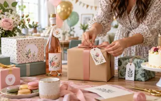 Étiquette personnalisée pour cadeau d'anniversaire