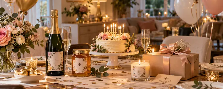 Personalisierte Geschenkideen zum Geburtstag mit einem Etikett