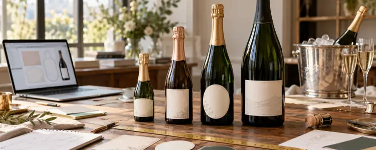 Le bon format pour votre commande d'étiquettes champagne en ligne