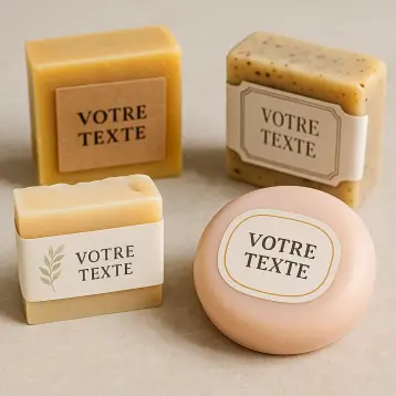 Etichetta personalizzabile per sapone