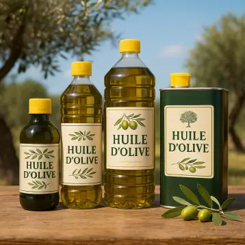 Etiqueta personalizable para aceite de oliva