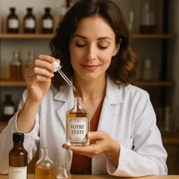 Etiqueta personalizable para perfumería