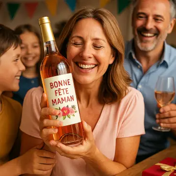 Étiquette pour la fête des mères personnalisable