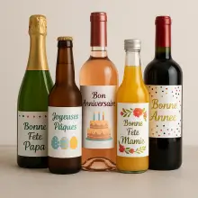 Étiquettes personnalisées pour fêtes