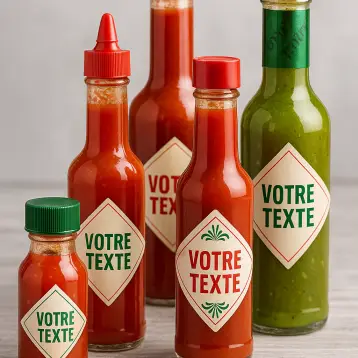 Étiquettes personnalisées pour Tabasco