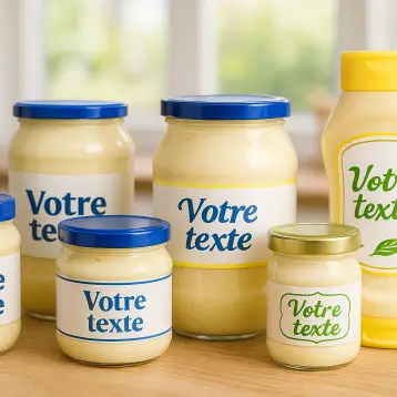 Étiquettes personnalisées pour Mayonnaise