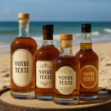 Étiquettes personnalisées pour Rhum