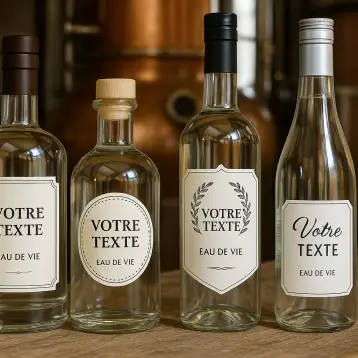 Étiquettes personnalisées pour Eaux-de-vie