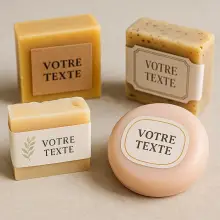 Étiquettes personnalisées pour savon