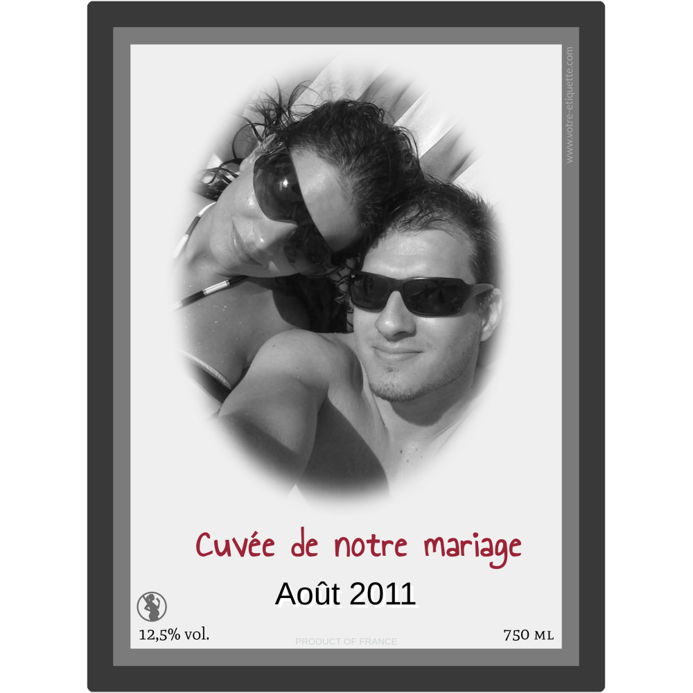 Etiquette Autocollante Personnalisee Modele Noir Et Blanc