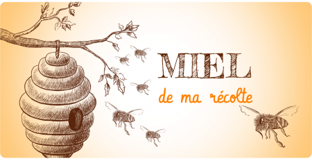 Etiqueta personalizada para tarro de miel