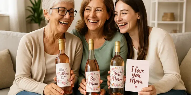 &Eacute;tiquettes personnalis&eacute;es pour f&ecirc;te des m&egrave;res