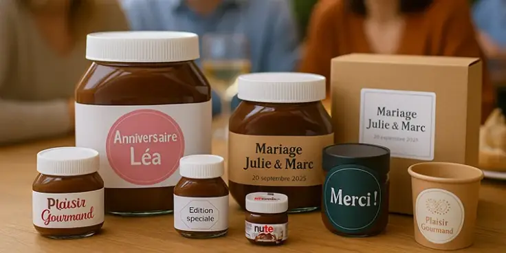 Etiquetas personalizadas para Nutella