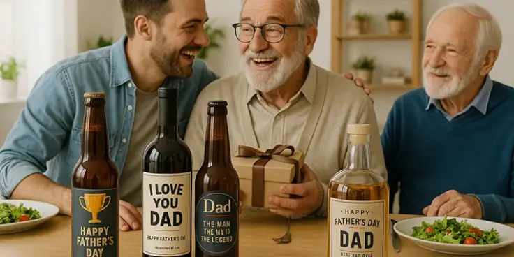 Personalized labels for Father's Day