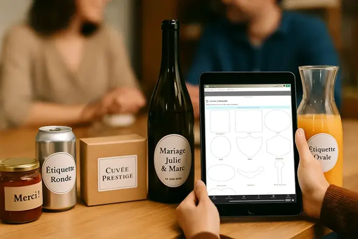 Spezielle formen für ihre individuellen etiketten