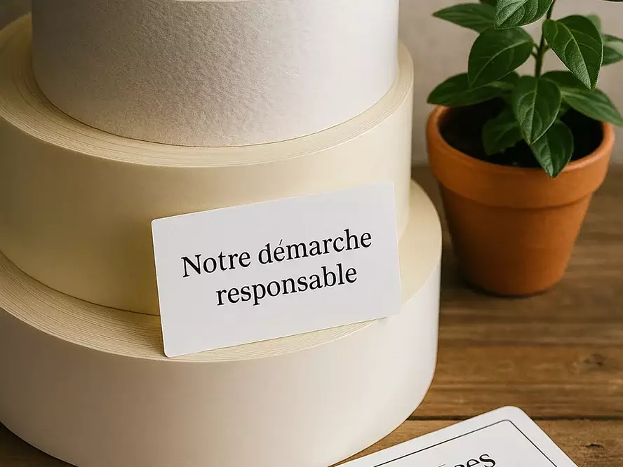 Notre d&eacute;marche est responsable pour toutes vos &eacute;tiquettes personnalis&eacute;es