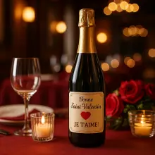 Personalisierte etiketten für valentinstag