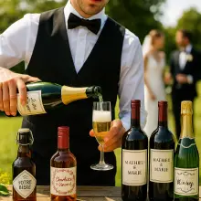 Personalisierte etiketten für hochzeit