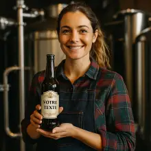 Personalisierte etiketten für bierbrauer