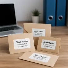 Custom labels for addresses and contact details