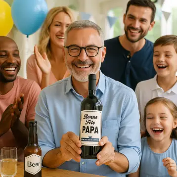 Customizable label for father’s day.