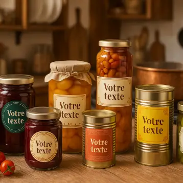 Customizable label for jars and preserves