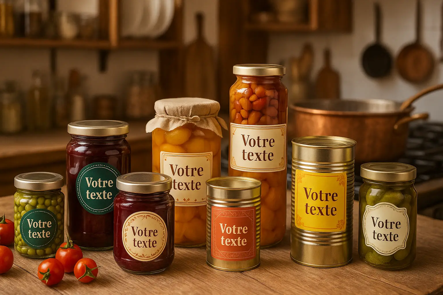 Custom labels for jars and preserves | Artisan and professional jars