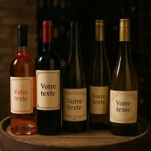 Custom labels for wine