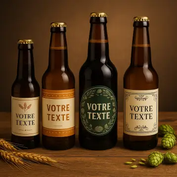 Customizable beer label