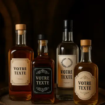Customizable label for spirits