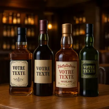 Customizable whisky label