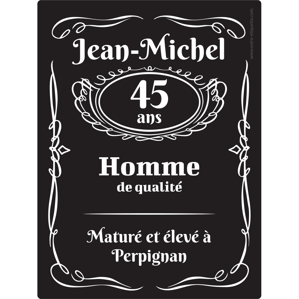 Personalized Jacky Danie Sticker Label Personalized Jacky Danie Sticker Label