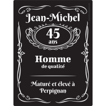 Personalized Jacky Danie sticker label