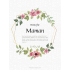 Personalized label template pastel mother's day