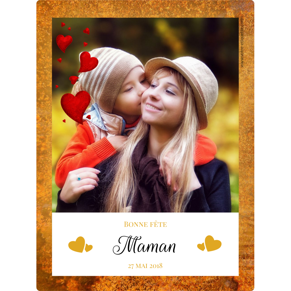 Personalized sticker sticker template mother's day photo