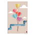 Personalized sticker label birthday balloons