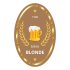 Custom label template blonde beer