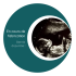 Personalized round ultrasound pregnancy announcement sticker label