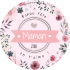 Custom label template Mother's day round