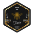 Hexagon Honey Personalized Self-Adhesive Black Label