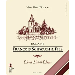 étiquette personnalisée de vin d’Alsace authentique avec ce modèle inspiré des domaines familiaux alsaciens