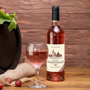 étiquette de vin personnalisée alsace – domaine françois schwach & fils, design traditionnel