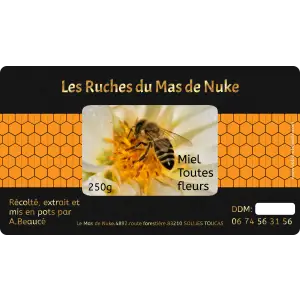 un diseño elegante y duradero para sus tarros de miel