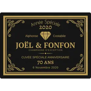 impression premium sans minimum, idéale pour cuvée spéciale et cadeaux uniques