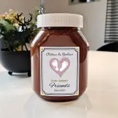 Custom label for special birth cuvée, soft and refined design